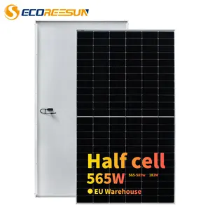 生态太阳能电池板供应商高标准太阳能电池板500瓦单晶