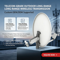 Punto de Acceso Inalámbrico para Exteriores QTECH, Puente de 50 km, PTP/PTMP, Haz QW 5D, 5 GHz, 2x2 MIMO, TDMA, Antena CPE de Doble Pila, Ganancia de Comunicación