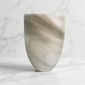 Shri Govind International Handmade Stone Tabletop Vase Irregular Shape Minimalist Design for Floral Display - Product Image 4