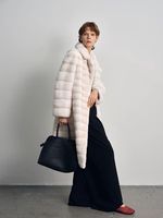 Europe Danemark Manteau De Fourrure De Vison Souper Qualité Hiver Femmes Classique Manteau De Fourrure De Vison Véritable