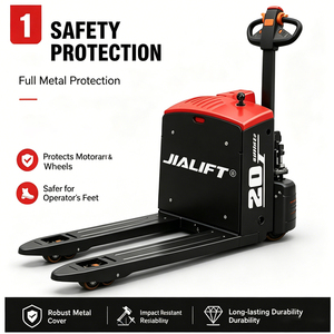 รถยกพาเลทไฟฟ้า JIALIFT CBD20-B ขนาด 2 ตัน โครงสร้างเหล็ก ระบบ 48V ใช้งานแบบตั้งตรง สำหรับใช้กับลิฟต์ขนส่งสินค้า - Product Image 4