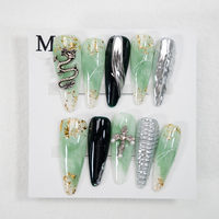 Nouvel arrivage Ballerina French Full cover stick sur les ongles ongles artificiels gel Art femmes