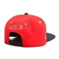 Casquette de baseball unisexe en coton peigné 6 panneaux GOOD MOODS Printemps/Été Hip-Hop avec broderie machine de lettres – Chapeau décontracté et tendance