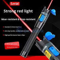 Localizador Visual de Fallas de Fibra Óptica Tipo Lápiz con Láser de Alta Potencia, Fuente de Láser Rojo de 650nm, Potencia Ajustable (5-80mw)