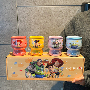 Disney Toy Story Ceramic Mug Eco-Friendly Couple Coffee <strong>Cup</strong> <strong>Set</strong> for Party Use Home Use Coffee Tea and Milk <strong>Cup</strong> with Gift Box - Product Image 1