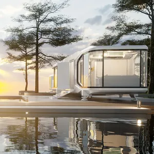 pre-engineered modular detachable containers house capsule big space t40p movable homes