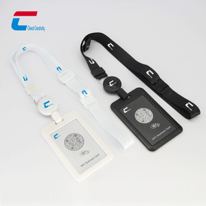Longe d'impression en polyester en gros porte-<span class=keywords><strong>carte</strong></span> d'identité rétractable pince à badge lanière de cou avec Nfc - Product Image 6