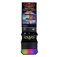 Machine de jeu d'arcade incurvée de 43 pouces avec accepteur de billets, construction en métal et plastique, version anglaise, 1 joueur, prix abordable à vendre