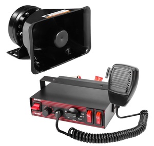 C-auto sirena corno 7 tono sirena del veicolo altoparlante con microfono palmare amplificatore 12V 100W suoni di emergenza - Product Image 2