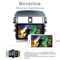 Écran tactile Android 10 pouces pour autoradio, système de navigation GPS, lecteur vidéo pour Toyota Corolla 2008-2013