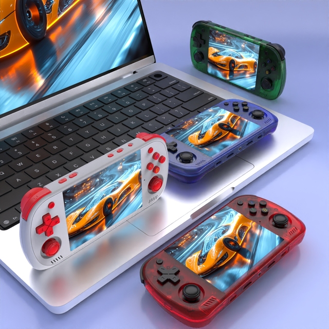 Original ARKOS2.0 R36H Pro Max Classic Handheld Gaming Console 64GB 1024X768 4.2Inch Mini Portable Linux OS Video Game Player