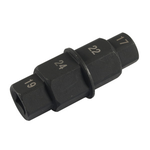 Double End Hex Socket <b>Wrench</b> 17 22 24 19 Mm Metric Chrome Vanadium Steel Industrial Grade Manual Tool For Motorcycle Wheel Axle - Product Image 1