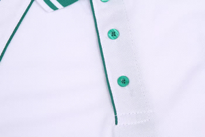 Pique à manches courtes pour homme, logo personnalisable, anti-rides, séchage rapide, haute qualité, 100% polyester, contraste de couleur, bord côte - Product Image 5