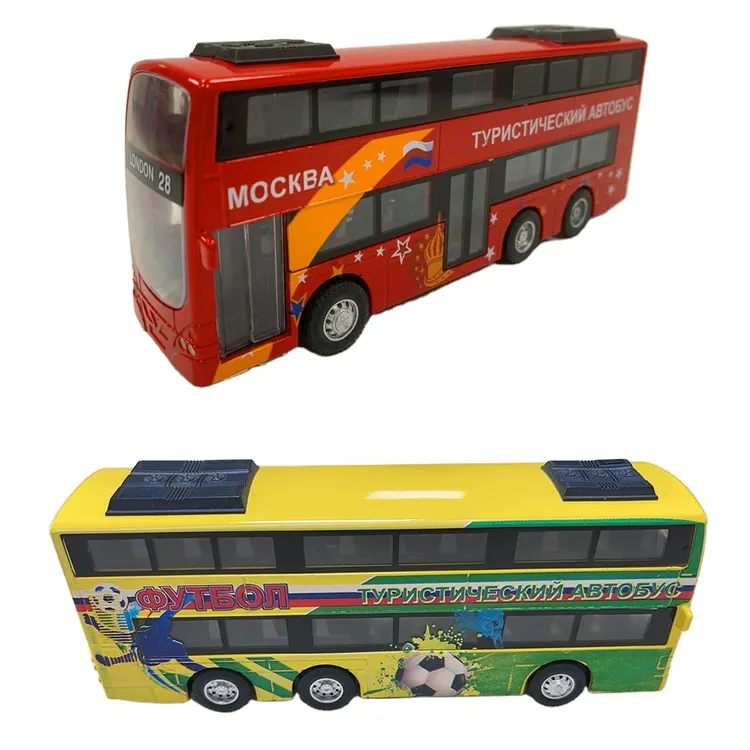 Commercio all'ingrosso della fabbrica 2 porte di apertura tirare indietro Diecast Model Bus 1 90 lega Car Bus Diecast Toy Russia acquisto negozio di souvenir