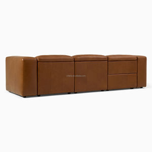 Set divano reclinabile in vera pelle 3 pezzi 2024 divano sezionale - Product Image 5