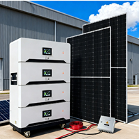 Système d'énergie solaire domestique en gros 3Kw 5Kw 10Kw 15Kw 20Kw, système complet hors réseau avec panneaux photovoltaïques et batterie à longue durée de vie