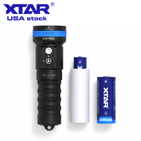 Lampe de plongée XTAR US Stock D30 1600LM, étanche IP68, 130 °   Projecteur vidéo LED sous-marin CRI95+ rouge bleu UV