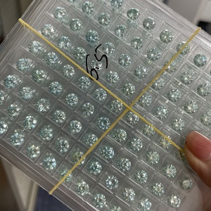 Moissanite หินเพชรขายส่งราคาหลวมสีฟ้าสีเขียวแชมเปญสีเทาสีดำสีเหลืองสีชมพูสี Moissanite - Product Image 1