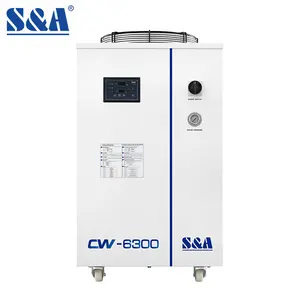 S & A 380V 3HP CW-6300EN laboratorio raffreddato ad aria industriale refrigeratore ad acqua WIFI