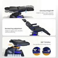 Table de massage électrique pliable en cuir synthétique, best-seller en Grande-Bretagne, pour spa, salon de beauté, usage commercial, écoles, hôtels, et massages faciaux