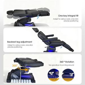 Cama de Belleza Eléctrica de Cuero Sintético para Spa y Salón, la Más Vendida en Gran Bretaña, Cama para Pestañas, Silla de Masaje Facial - Product Image 5