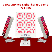 Panel de Terapia de Luz Roja Infrarroja REDSKY Desktop Face 660nm 850nm con 72 LED, Función de Calentamiento y Base Giratoria de 360 Grados