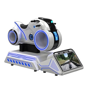 9D Realidad Virtual Moto Racing Parque de Atracciones Ride Simulator Niños Electric Amusement <span class=keywords><strong>Train</strong></span> Rides Driving Simulator Machine - Product Image 1