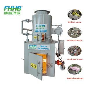 Incinerador de Basura Marca FHHB, Incinerador Pequeño para Residuos Médicos de Hospital, 30kg 50kg 100kg 200kg 300kg 500kg 1000kg - Product Image 4