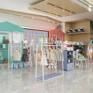 YIHE Neueste Design Mehrzweck Kinder bekleidung Waren Stand Store Einzelhandel Kleidung Schuhe Rack Display