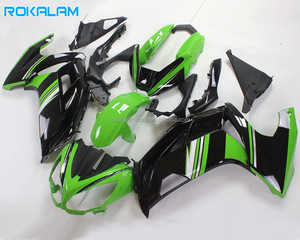 Kit de Carrocería Verde y Negro para Kawasaki Ninja <span class=keywords><strong>ER</strong></span>-<span class=keywords><strong>6F</strong></span> 2012 2013 2014 <span class=keywords><strong>2015</strong></span> 2016 ER6F 650R, Carenado de Motocicleta - Product Image 1
