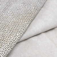 Cuir véritable imprimé Dalmatien de luxe avec doublure épaisse en fourrure pour la fabrication de sacs, ceintures, étuis à montres, boîtes à bijoux