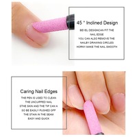 Lime à ongles, Pierre à cuticules, Repousse-cuticules, Bâtonnets de ponçage pour ongles, Stylo de nail art, Outil de suppression des cuticules, Lime à ongles, Outils de manucure, Repousse-peaux mortes
