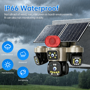 Cámara CCTV Solar 4G de 16MP Directo de Fábrica, 4 Lentes, 6 Motores, 3 Cámaras PTZ, Sistema de Vigilancia Exterior Resistente a la Intemperie para Uso Comercial - Product Image 6