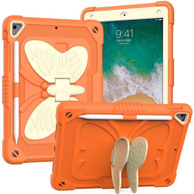 Butterfly Silicone Shockproof Tablet Cover for Kids Protective Case for iPad Pro 11 & iPad Air 4