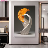 Art mural suspendu moderne et créatif de style Art Déco pour la décoration de la maison, taille et cadre personnalisables