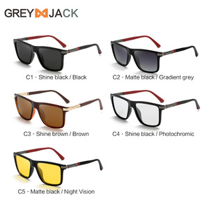 Lunettes de soleil polarisées Greyjack TR90, monture complète, lentilles UV400 TAC, pour hommes et femmes, lunettes de sport de plein air - Product Image 2