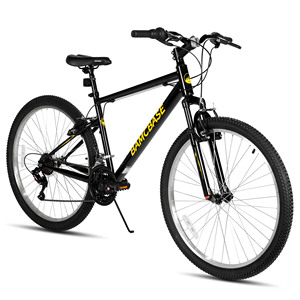 Vélo de montagne JOYKIE Hiland 26 pouces 24 pouces 18 vitesses avec frein à patin Cadre en acier à haute teneur en carbone le plus vendu pour les jeunes femmes hommes - Product Image 1