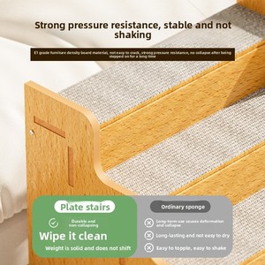 Escaleras para Mascotas de Madera Transpirable para Uso Doméstico, Escalera para Perros, Escalones para Subir a la Cama, Rampa, Taburete para Perros Mayores - Product Image 4