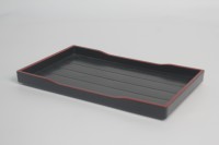 Plateau rectangulaire de style japonais traditionnel, petit plateau, bouteille de sauce, boîte à sel, plat à sauce, plateau de service, plateau en plastique pour service hôtelier
