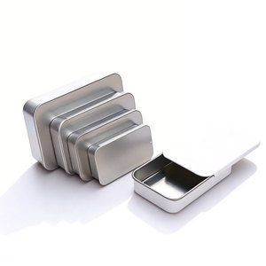 Boîte en fer blanc personnalisée avec logo imprimé pour bonbons, pilules, cosmétiques, baume à lèvres, parfum solide, avec couvercle coulissant – Vente en gros - Product Image 2