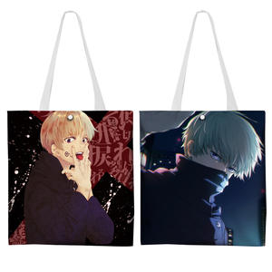 79 Designs 37*33 Mixte Anime Filles Toile <span class=keywords><strong>Sac</strong></span> Fourre-Tout Luffy JO HD Impression <span class=keywords><strong>Sac</strong></span> À Bandoulière Dessin Animé Eren Jaeger <span class=keywords><strong>Manga</strong></span> <span class=keywords><strong>Sac</strong></span> À Provisions - Product Image 5