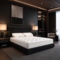 Matelas à ressorts Bonin sur mesure avec isolation des mouvements et tissu tricoté durable pour appartement de luxe