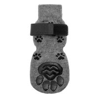 Chaussettes pour animaux de compagnie transfrontalières en coton pour intérieur, lot de 4, respirantes, antidérapantes, anti-chute, silencieuses, design color-block, toutes saisons, pour animaux de taille moyenne