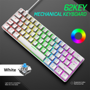 Bàn phím cơ có dây RGB, tách dây phím, bàn phím 60%, bàn phím cơ chơi game máy tính - Product Image 4
