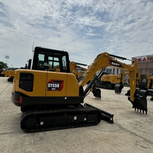 รถขุดขนาด5ตันสำหรับอุตสาหกรรมเหมืองแร่ SY55U ของแท้ SY55U สภาพที่ดีกำลังแรงสูง - Product Image 3