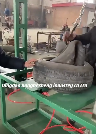 Rubber Tyre doubling unpacking machine