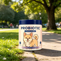 Friandises Probiotiques pour Chiens Marque Blanche OEM, Emballage Personnalisé en Pot, Supplément de Soutien Digestif Soulageant la Diarrhée pour Chiens de Petite à Grande Taille