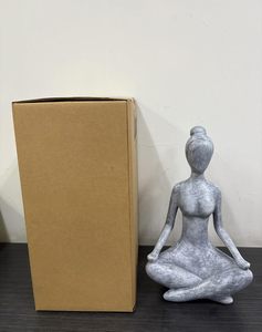 Statue <span class=keywords><strong>de</strong></span> <span class=keywords><strong>jardin</strong></span> Zen Lady Goodeco, figurines <span class=keywords><strong>en</strong></span> résine à collectionner, décorations d'intérieur, accents décoratifs pour étagères, idées <span class=keywords><strong>de</strong></span> cadeaux géniales 114 - Product Image 6