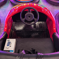 Voiture tamponneuse électrique colorée en plastique pour intérieur, simulateur de course pour enfants, console de jeu, divertissement sportif alimenté par batterie