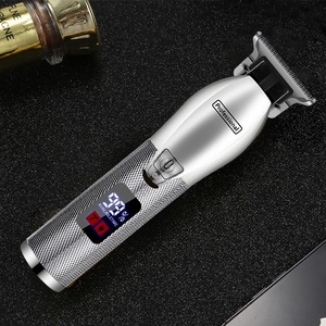 Professional Metal Hair Clipper <b>Rechargeable</b> LCD Display Brushless Motor Salon Grade Slicked Back Trimming - Product Image 3